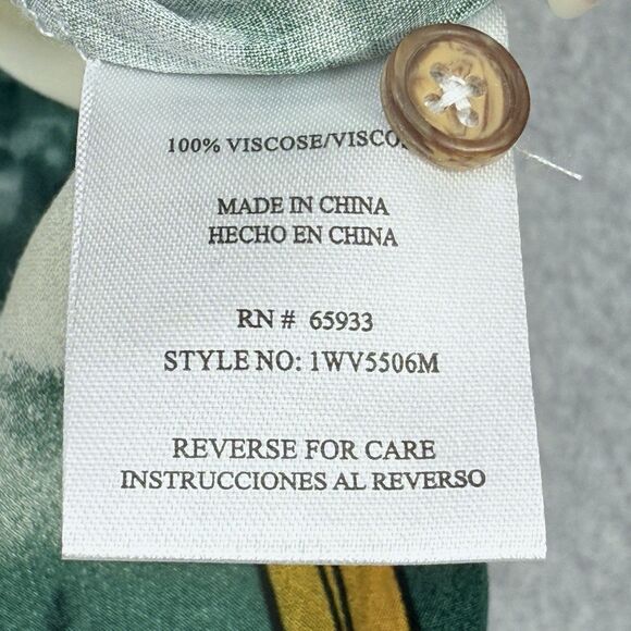 Hawaiian Shirt Mens XL White Aloha Button Short Sleeve Modern Print - Picture 13 of 13